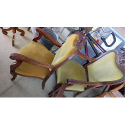 FAUTEUIL VELOURS VERT L\'UNITÉ