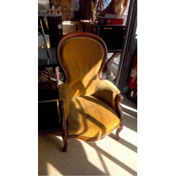 FAUTEUIL VELOURS EN L\'ÉTAT
