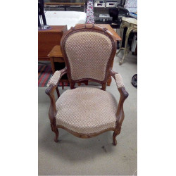 FAUTEUIL VELOURS ANCIEN EN...
