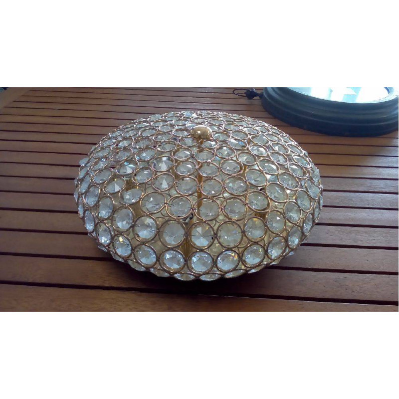 PLAFONNIER ITALIEN PAMPILLES ANNÉES 80