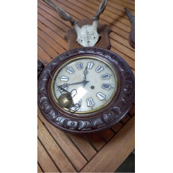 PENDULE BOIS OEIL DE BOEUF