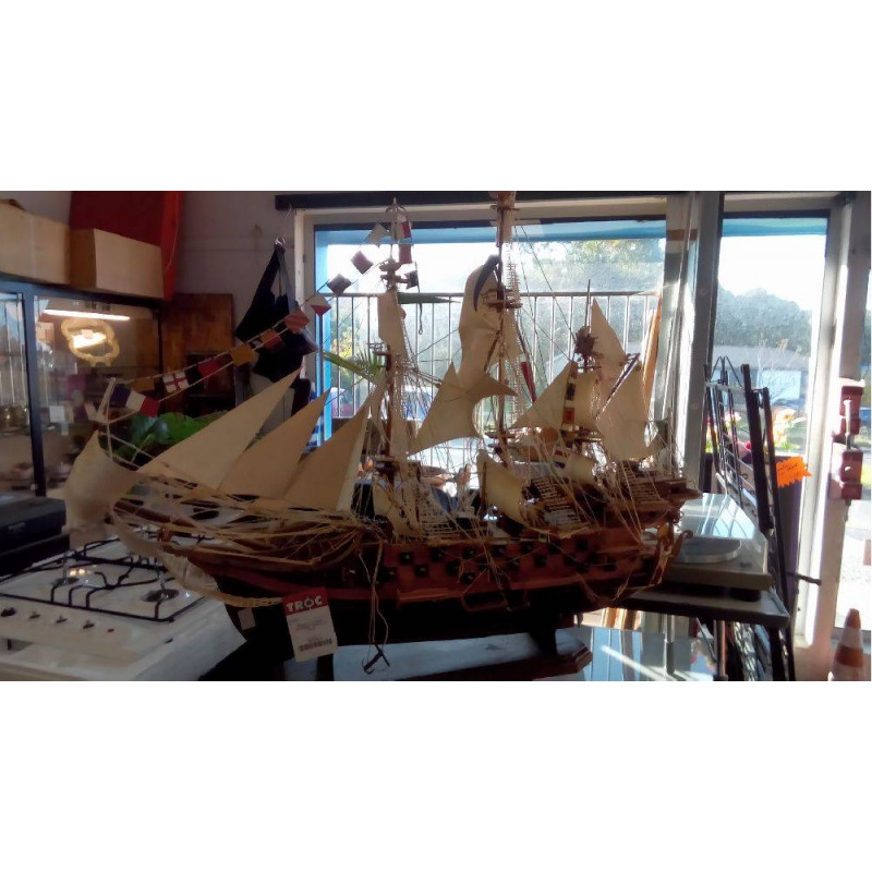 MAQUETTE 3 MATS ARTISANAL PRINCE ST MALO