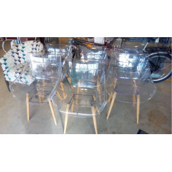 6 CHAISES STYLE EAMES...