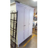 ARMOIRE 3 PORTES BLANCHE AVEC 2 CLÉS