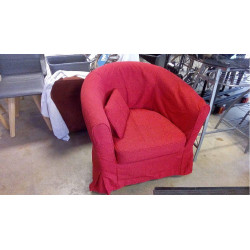 FAUTEUIL ROUGE DEHOUSSABLE...