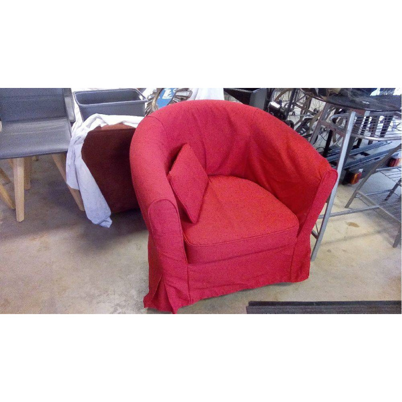 FAUTEUIL ROUGE DEHOUSSABLE IKEA