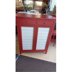 ARMOIRETTE VITRÉE PIN ROUGE...