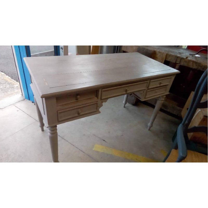BUREAU ANCIEN PATINÉ 5T