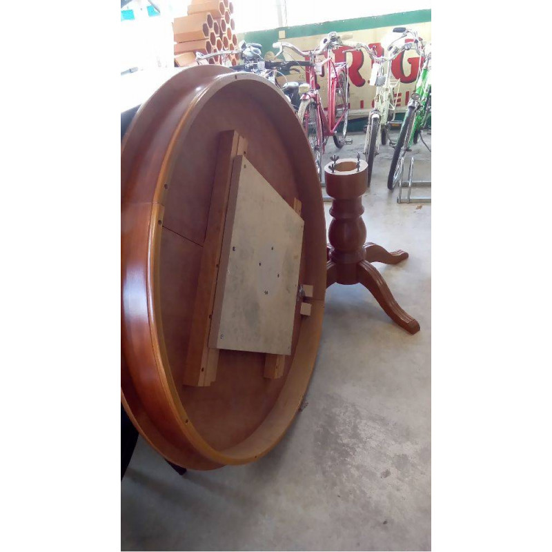 TABLE RONDE MERISIER AVEC ALLONGES