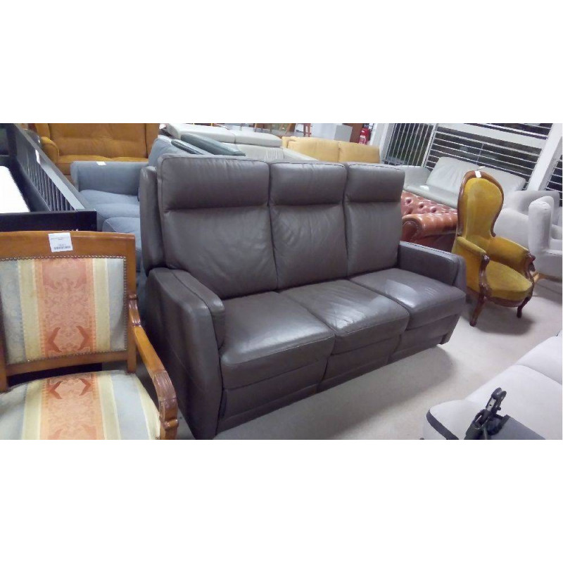 CANAPÉ MARRON FIXE 3 PLACES CHÂTEAU D\'AX