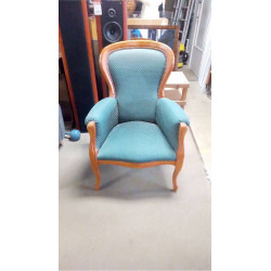 FAUTEUIL TAPISSÉ VERT