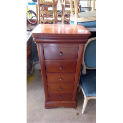 CHIFFONNIER MERISIER 5 TIROIRS