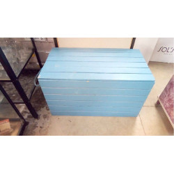 COFFRE À JOUETS BLEU