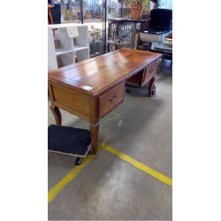 BUREAU MERISIER 2 TIROIRS...