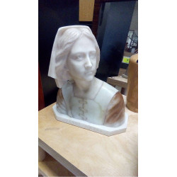 BUSTE EN MARBRE 31CM JEANNE...