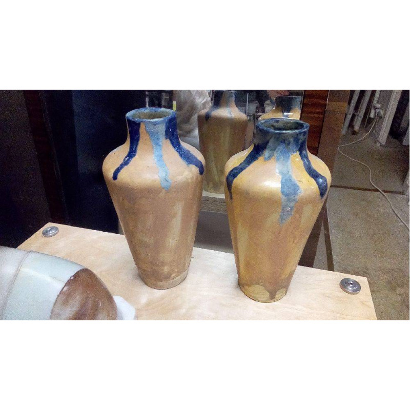 PAIRE DE VASES CÉRAMIQUE PAR JEAN  LANGLADE (1879-1928)