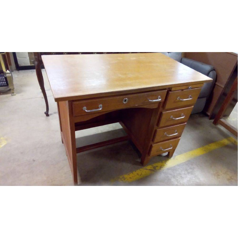 BUREAU SCOLAIRE 5 TIROIRS 1 TABLETTE