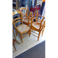 5 CHAISES CANNÉES 