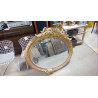 MIROIR DORÉ ROCAILLE EN L\'ÉTAT