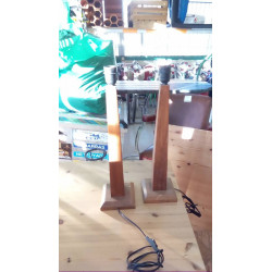 PAIRE DE LAMPES BOIS (...