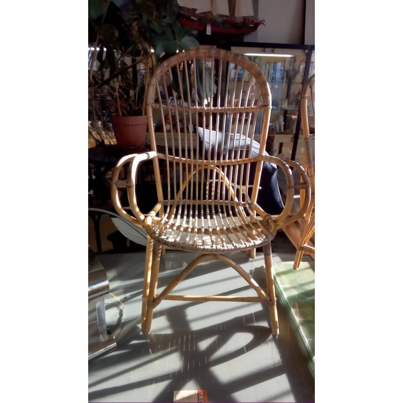 FAUTEUIL ROTIN
