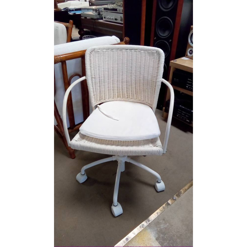 FAUTEUIL DE BUREAU RÉGLABLE PIVOTANT TRESSÉ