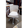 FAUTEUIL DE BUREAU RÉGLABLE PIVOTANT TRESSÉ