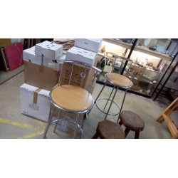 PAIRE DE TABOURETS PIVOTANTS