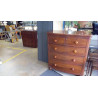 COMMODE ANGLAISE ACAJOU 5 TIROIRS