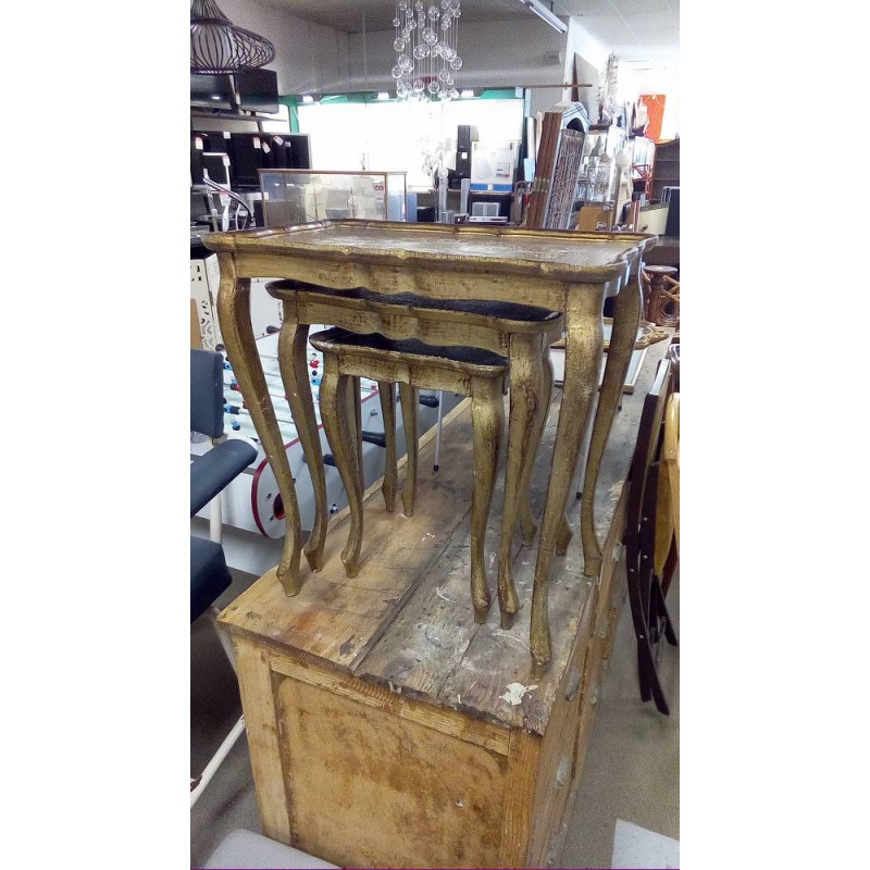 TABLES GIGOGNES BOIS DORÉ