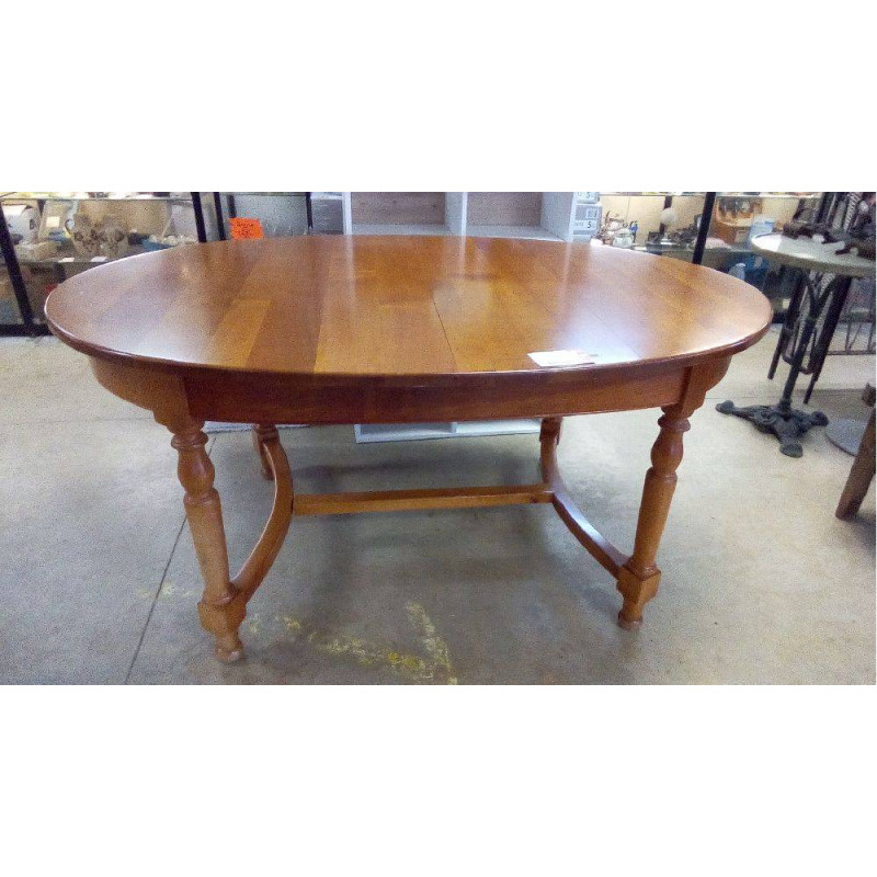 TABLE OVALE 1 ALLONGE PAPILLON