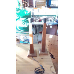 PAIRE DE LAMPES BOIS (...