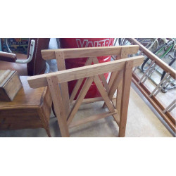 PAIRE DE TRÉTEAUX BOIS FIXES