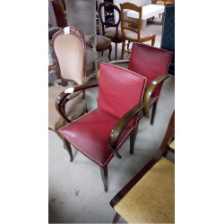 PAIRE DE FAUTEUILS BRIDGE