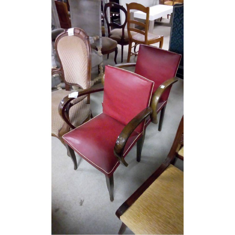 PAIRE DE FAUTEUILS BRIDGE