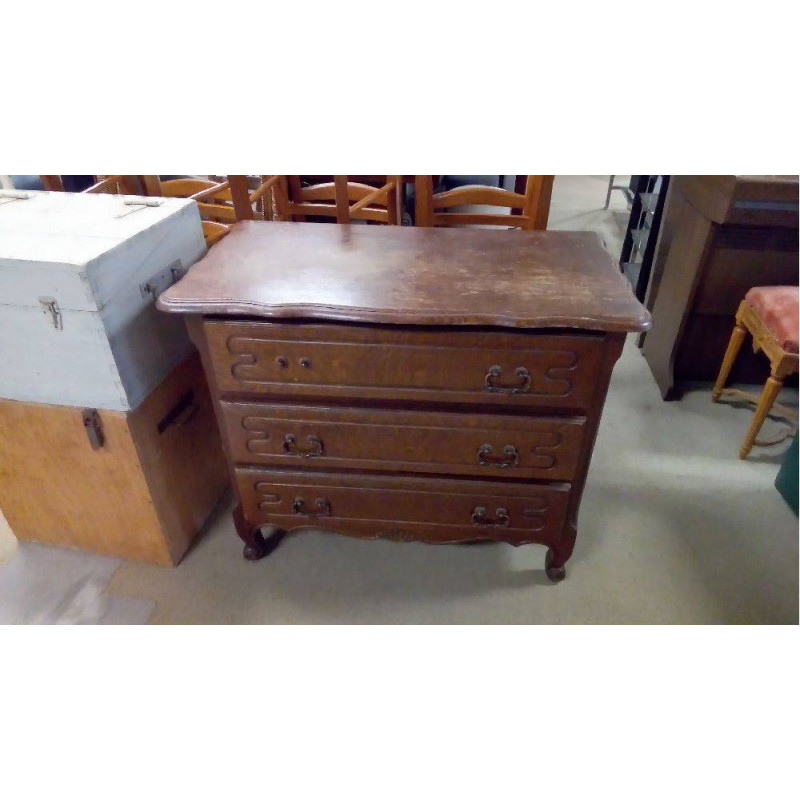 COMMODE CHÊNE À PEINDRE 3T