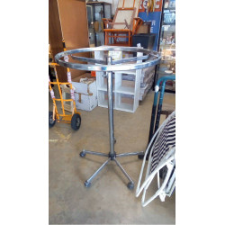 PORTANT CHROMÉ ROND