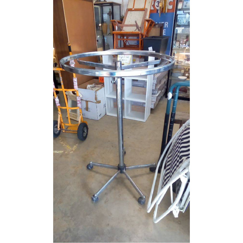 PORTANT CHROMÉ ROND