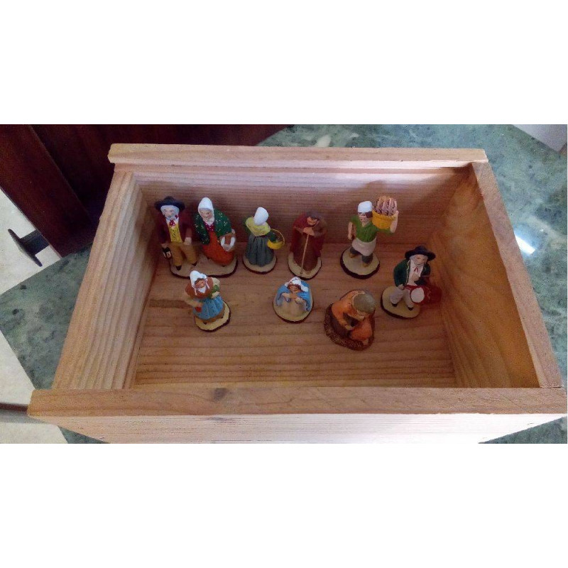 LOT DE 8 SANTONS ARTISANAUX AIGON BLAYE