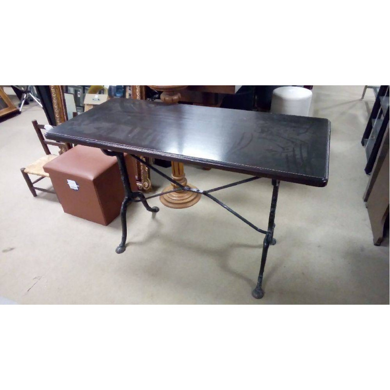 TABLE BISTROT RECTANGLE DESSUS BOIS