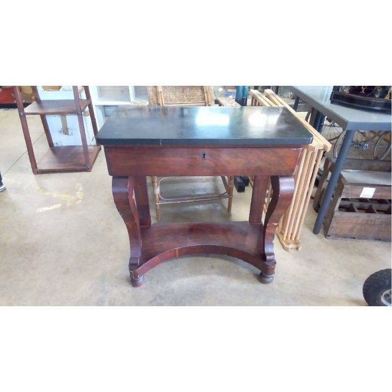 CONSOLE EMPIRE EN L\'ÉTAT ( NBX SAUTS DE PLACAGE )