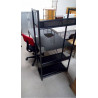 BUREAU VERRE NOIR + CHAISE