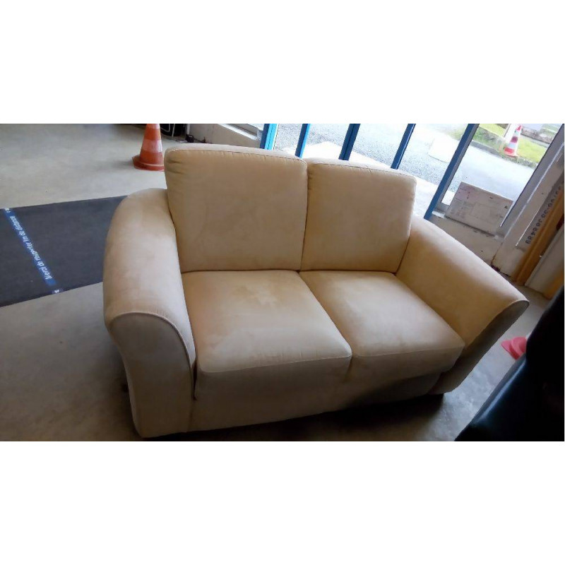 CANAPÉ CHÂTEAU D\'AX MICROFIBRE BEIGE 2P TBE