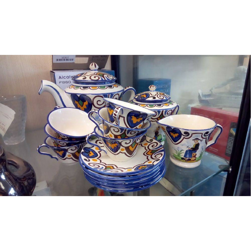 SERVICE À CAFÉ FAIENCE BRETONNE LE GARREC 