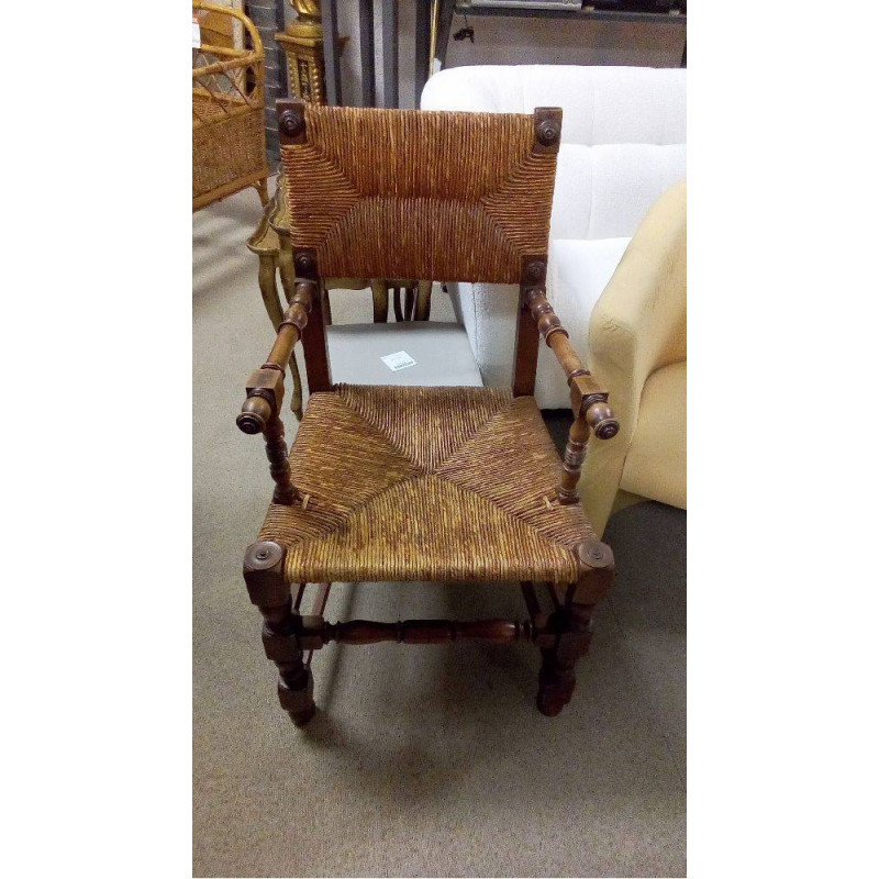 FAUTEUIL BRETON PAILLÉ