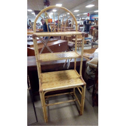 ÉTAGÈRE BUREAU ROTIN
