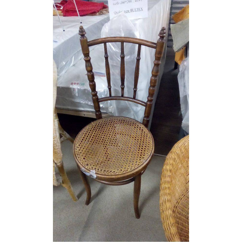 CHAISE CANNÉE ET BOIS COURBÉ