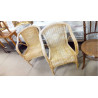 PAIRE DE FAUTEUILS ROTIN À RAFRAICHIR