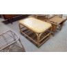 TABLE BASSE ROTIN TRESSÉ