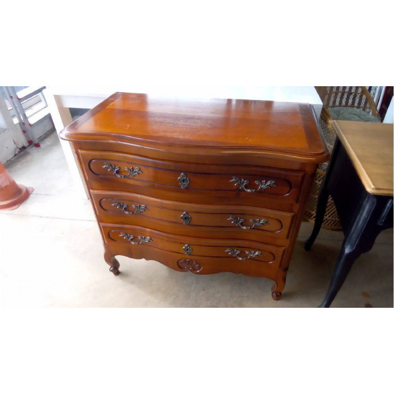 COMMODE 3  TIROIRS MERISIER